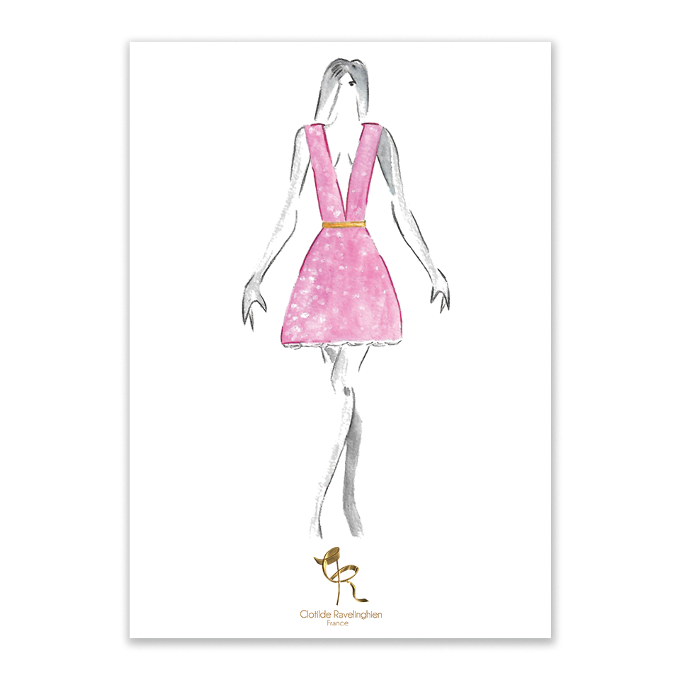 Illustration Murale Classi-Di Rose