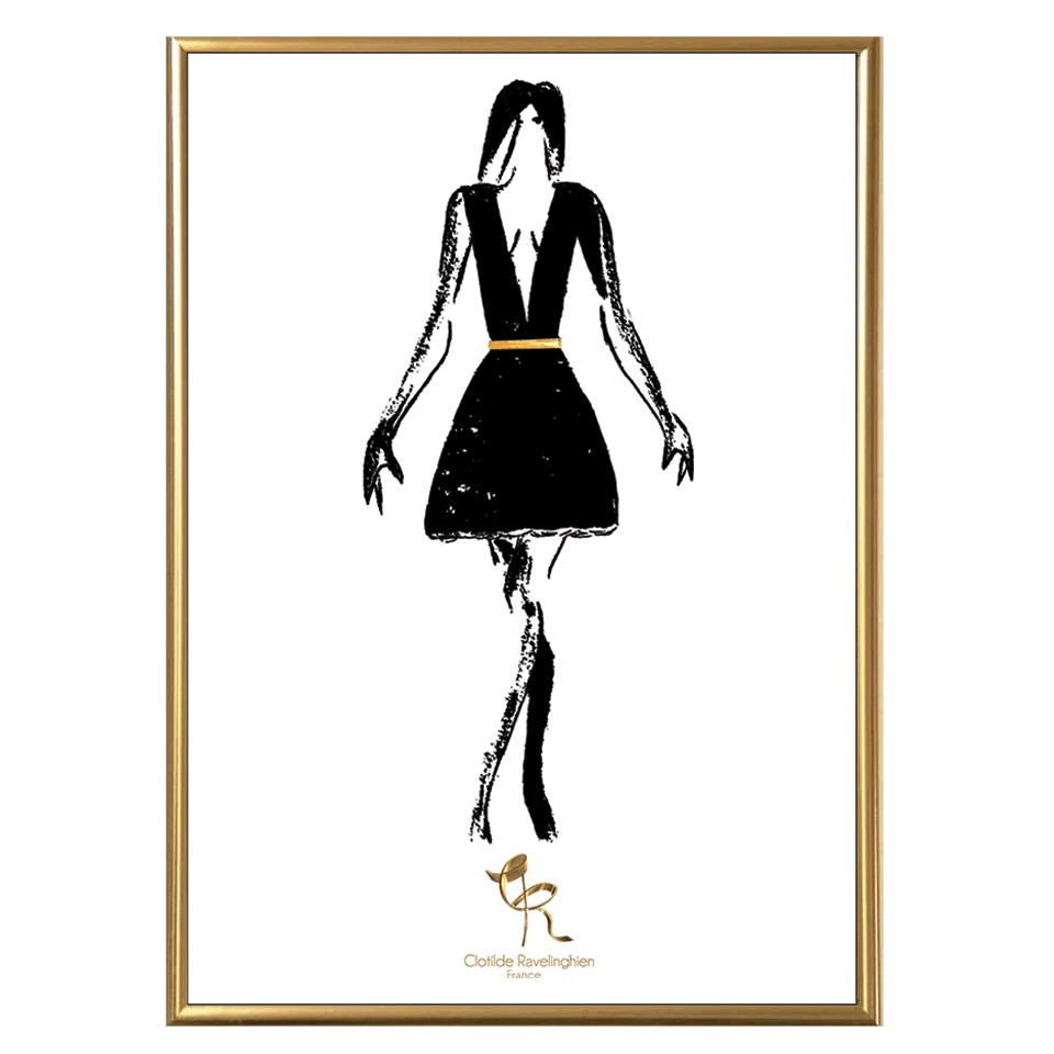 Illustration Murale Classi-Di Black