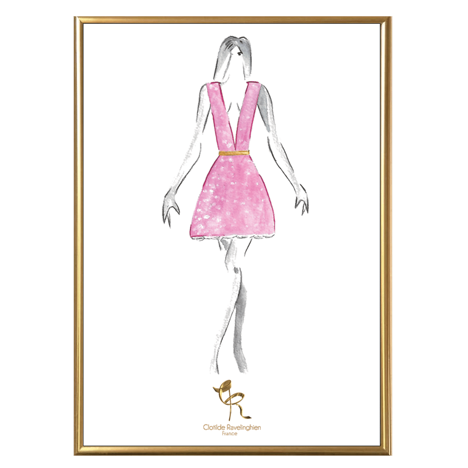 Illustration Murale Classi-Di Rose