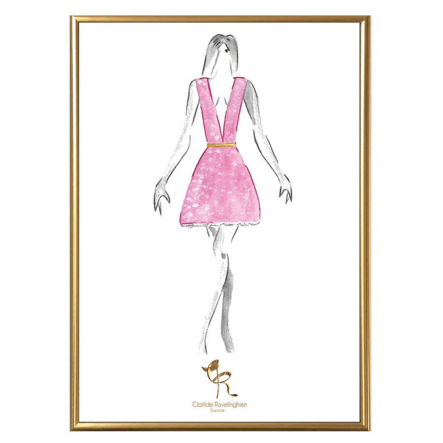 Illustration Murale Classi-Di Rose